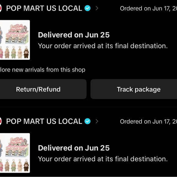 Authentic Pop Mart LABUBU Exciting Macaron THE MONSTERS Vinyl Face Blind Box